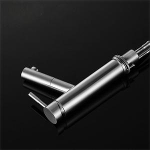 Single Handle Basin Faucet 304 Stainless Steel Pull Out <b>Spray</b> Deck <b>Mounted</b> Ceramic Valve Core Single Hole - Product Image 1
