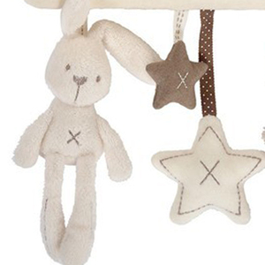 Infants <strong>Cradle</strong> Cute Rabbit Dropshipping Creative <strong>Baby</strong> Hanging Bed Safety Seat Plush Toy Hand Bell Multifunctional Plush Toys - Product Image 6