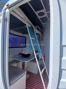 2024 Deluxe Pferde anhänger <span class=keywords><strong>2</strong></span>/<span class=keywords><strong>3</strong></span>/4 Pferdes chw immer Australische Standards Winkel last Pferde transport anhänger mit Sattel box - Product Image 6