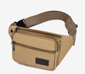Sac de ceinture vintage en <span class=keywords><strong>toile</strong></span> de grande capacité pour hommes femmes sac de poitrine à bandoulière à fermeture éclair pour les affaires sports de plein air voyage vente en gros - Product Image 2