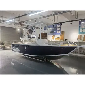 Allhouse Aluminium Vissersboot Hot Sale Center Console Vissen Werkboot T- Top Aluminium Jacht