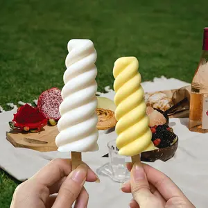 3D प्रौद्योगिकी पुन: प्रयोज्य बहु आकार आसान रिलीज सिलिकॉन जमे हुए बर्फ Popsicle निर्माता घर का बना आइस क्रीम मोल्ड ट्रे