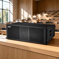 KS-210 Sistem Line Array Ganda 10-Inci Bertenaga dengan Kabinet Berlapis Cat 110x10 untuk Auditorium