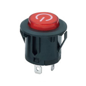 Nuevo diseño, venta al por mayor, MM 18,1 de diámetro, tipo de botón redondo LED, interruptor de botón pulsador de plástico impermeable sellado, encendido-apagado con 3 terminales - Product Image 1