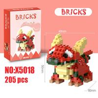 Juego de Bloques de Construcción de Dinosaurios de Plástico ABS Creativo de 40 Piezas, Juguete Educativo de Construcción DIY para Mayores de 14 Años