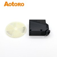 Sensor Fotoeléctrico EK75-R4M4 de 4m de Distancia, Fotocélula IR Cuadrada con Distancia de Detección