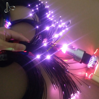 Kit d'éclairage au sol LED à fibre optique 60W pour extérieur, étanche IP65, corps en acier inoxydable, avec télécommande APP 25 touches, couleurs RGB/RGBW
