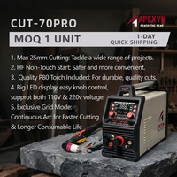 Máquina de Corte por Plasma CNC Monofásica de Alta Eficiencia con Inversor IGBT, APEXYN CUT-70Pro, para Acero Inoxidable y Aluminio