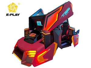 EasyPlay Factory 3-Bildschirm-Rennwagensimulator 9D VR Virtual Reality für Home Airport Mall Münz betriebener Outdoor-PC Fiberglas - Product Image 3