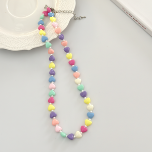 Collana colorata ispirata alle caramelle accessori di senso del Design di nicchia dolce catena di maglioni alla moda con tema d'amore persiano - Product Image 1