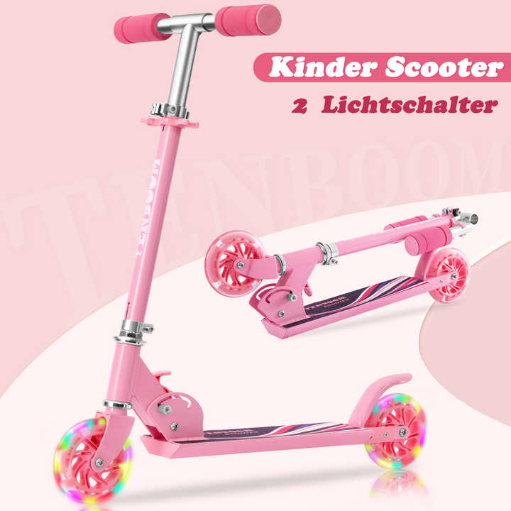 Razor A2 Kick Scooter For Kids - Foldable, Wheelie Bar, Adjustable Handlebars, Front Suspension, Ages 5+