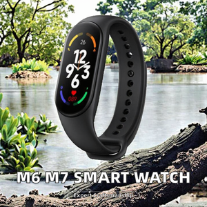 बिल्ट-प्रूफ स्मार्ट ब्रेसलेट एम 6 एम 7 स्मार्ट फिटनेस घड़ी-साथ डिस्प्ले एक्टिविटी ट्रैकर ip67 हार्ट रेट मॉनिटर - Product Image 3