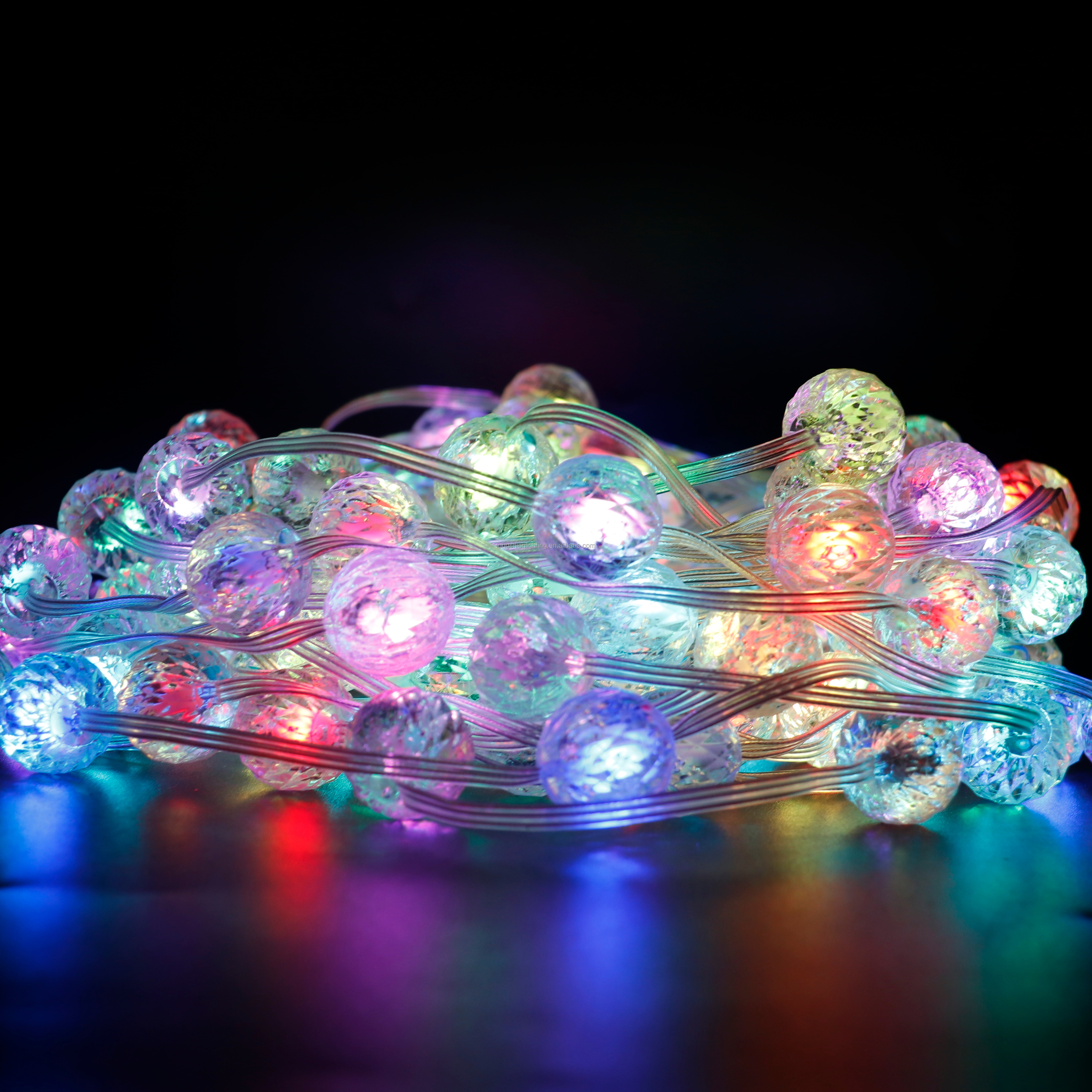 Christmas Holiday LED Light Decorations Pixel LED RGB WS2811 String Lights DIY Cuttable Programmable Full Color Holiday Lighting