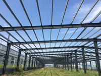 Bâtiments préfabriqués 2000 ㎡ Conception industrielle Structure métallique préfabriquée à travées multiples Hangars de construction Stockage