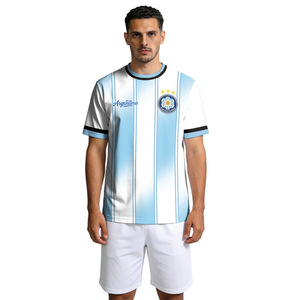 Factory Wholesale 26 Season Home <strong>Away</strong> Soccer Jersey National Team Football Tops Adult T Shirt Kids Set for <strong>Argentina</strong> Brazil - Product Image 2