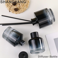 Flacon diffuseur de parfum en verre de luxe 100 ml, vide, transparent, avec couvercle en bois, rechargeable, étiquettes personnalisables pour boîte sur mesure