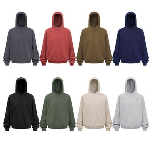 Sweat-shirt surdimensionné de haute qualité 100% coton 400 g/m², streetwear, logo personnalisé, impression en relief - Product Image 6