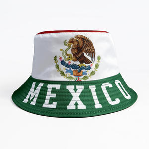 Chapeau de soleil motif drapeaux Coupe du Monde Mexique, États-Unis, Canada 2026, chapeau de pêcheur pare-soleil pour l'extérieur, pour les fans de football, cadeau souvenir toutes saisons - Product Image 4