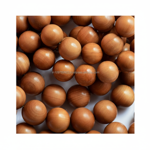 Cuentas de Sándalo Natural Santalum Album al por Mayor, 4mm-22mm, Más de 50 Años de Antigüedad, Fragancia Amaderada Dulce de la India del Sur, Cuentas Mala a Granel - Product Image 1