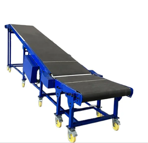 Truelisort pas cher convoyeur à bande électrique PU escalade convoyeur à bande Machine en acier inoxydable de qualité alimentaire réglable en hauteur et vitesse Coveyor - Product Image 1