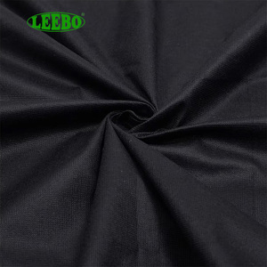 Tissu non tissé noir 0,35 mm imperméable et ignifuge 100 % polyester tricoté chaîne, thermocollé, pour faisceau de câblage automobile - Product Image 1