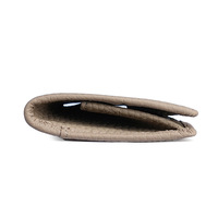 Porte-monnaie mini en cuir véritable ODM OEM, ultra fin, portable, avec bouton-pression, petite pochette de rangement, texture litchi, portefeuille multicolore