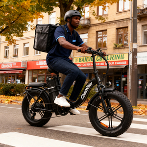Chamrider DT450, Bicicleta Eléctrica con Llantas Anchas, Solo Se Vende en el Reino Unido, Envío Gratuito, Bicicleta Eléctrica de 20 Pulgadas, Fahrrad, Bicicleta De Carga Eléctrica - Product Image 1