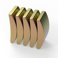 Magnet Neodymium N45 N48 N50, Magnet Ubin, Magnet Lengkung, Material Magnetik, Magnet N52, Lapisan Epoksi, Daya Tarik Besar