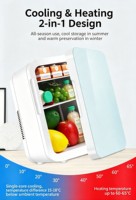 Mini-réfrigérateur portable 8L à faible bruit, refroidisseur et chauffe-eau thermoélectrique, compatible OEM ODM pour voiture, hôtel, appartement