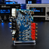 Carte PCBA DSP automobile X810V avec 8 entrées et 10 sorties pour prise en charge des fréquences élevées/basses par fibre optique, interface informatique et contrôle par application
