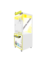 Machine à pinces commerciale colorée à monnayeur, type 'Star Coin', pour la distribution de cadeaux et de poupées, pour centres commerciaux et salles de jeux intérieurs