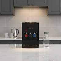Mini distributeur d'eau électrique de bureau, design élégant, refroidisseur de bouteilles, eau chaude et froide, boîtier en plastique, usage domestique et extérieur