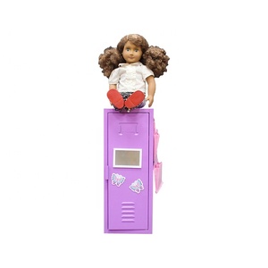 Cute <strong>Mini</strong> Extendable Metal Locker Simple Modern Style Steel Wardrobe <strong>Cabinet</strong> Novelty <strong>Storage</strong> for Children - Product Image 2