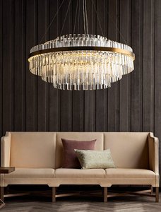 โคมไฟระย้าคริสตัลทรงกลมดีไซน์สร้างสรรค์ สไตล์โพสต์โมเดิร์น หรูหราเบาๆ เหมาะสำหรับห้องนั่งเล่น วิลล่า ร้านอาหาร และห้องแดง - Product Image 6