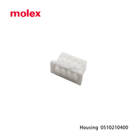 0510210400 Molex Automotive PCB Mount 4P Conectores rectangulares-Carcasa de receptáculo de nylon 0.049 "(1,25mm)