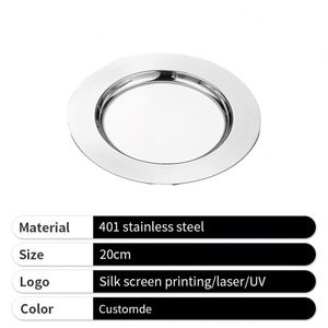 Plato de Lujo de Acero Inoxidable Ecológico Personalizado de Alta Calidad 2026 para Platos de Cena - Product Image 2