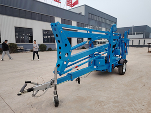 Hydraulischer Anhänger 12m 18m <span class=keywords><strong>22m</strong></span> Teleskop-Elektro-Tract able <span class=keywords><strong>Boom</strong></span> <span class=keywords><strong>Lift</strong></span> aus China Cherry Picker Spider-Man-Aufzug - Product Image 4