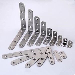 מסילות מיטה נסתרות ריהוט מותאם אישית חיבור l סוגר פינתי קטן גשר בורסים פינה קטנה מדף נירוסטה מדף שטוח - Product Image 1