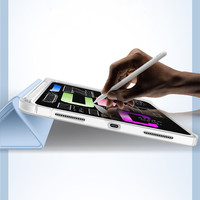 Étui intelligent personnalisé avec emplacement pour stylet pour iPad 10e génération, coque transparente souple en TPU pour tablette iPad 10,9 et 11 pouces