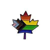 Fabricant populaire conception métal artisanat insigne personnalisé arc-en-ciel rotatif LGBTQ Gay amour Souvenir vêtements émail épinglette