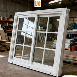 थोक विनाइल वाणिज्यिक खिड़कियां विरोधी प्रभाव रेटेड ग्लास विंडो दो ट्रैक साउंडप्रूफ स्लाइडिंग पीसी विंडोज दो ट्रैक साउंडप्रूफ स्लाइडिंग - Product Image 1