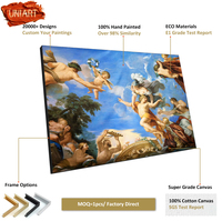 UNIART pur fait à la main romantique peinture à l'huile oeuvre mur Art décor personnalisé peint à la main grande taille décor à la maison