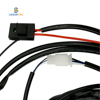 Lesun kawat lampu mobil profesional, dari 1 cara ke 2 cara pencahayaan mobil Harness lampu depan