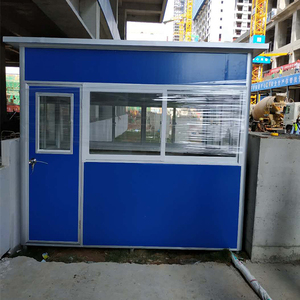 TOPPRE Demontabele Snel te Monteren Kiosk Beveiligingscabine Prefab Buiten Metalen Schuur Elegante Wachthuisje Verkoop Beveiligingspost - Product Image 6