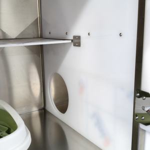 Gabbia per Gatti Personalizzata a <span class=keywords><strong>2</strong></span> Piani in Acciaio Inossidabile 304 - Product Image 3