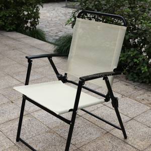 Ensemble de table et chaises pliantes en acier au design moderne, avec parasol, 6 pièces, pour l'extérieur, pour hôtels, villas, parcs - Product Image 6