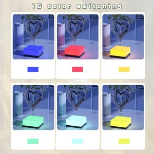 Lámpara de Ambiente Giratoria Tridimensional Creativa, Decoración para Dormitorio, Lámpara de Mesa con Carga USB, Regalo para Días Festivos - Product Image 4