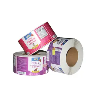 Coupon Label Printing Roll Sticker Roll Pack Self Adhesive Machine Labeling Automatic Labeling Health Products Sticker