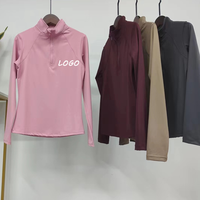 Vêtements d'équitation personnalisés avec logo, sous-vêtements respirants pour l'équitation, t-shirts à manches longues à séchage rapide, hauts d'équitation extensibles dans 4 directions