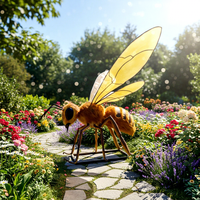Modèle d'abeille attrayant, usine professionnelle, robot de simulation pas cher, insecte animatronique, utilisation en intérieur, construction métallique